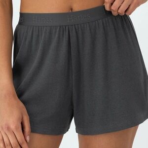 Hanes Dark Gray Soft Women’s Boxer Sleep Short Size Medium